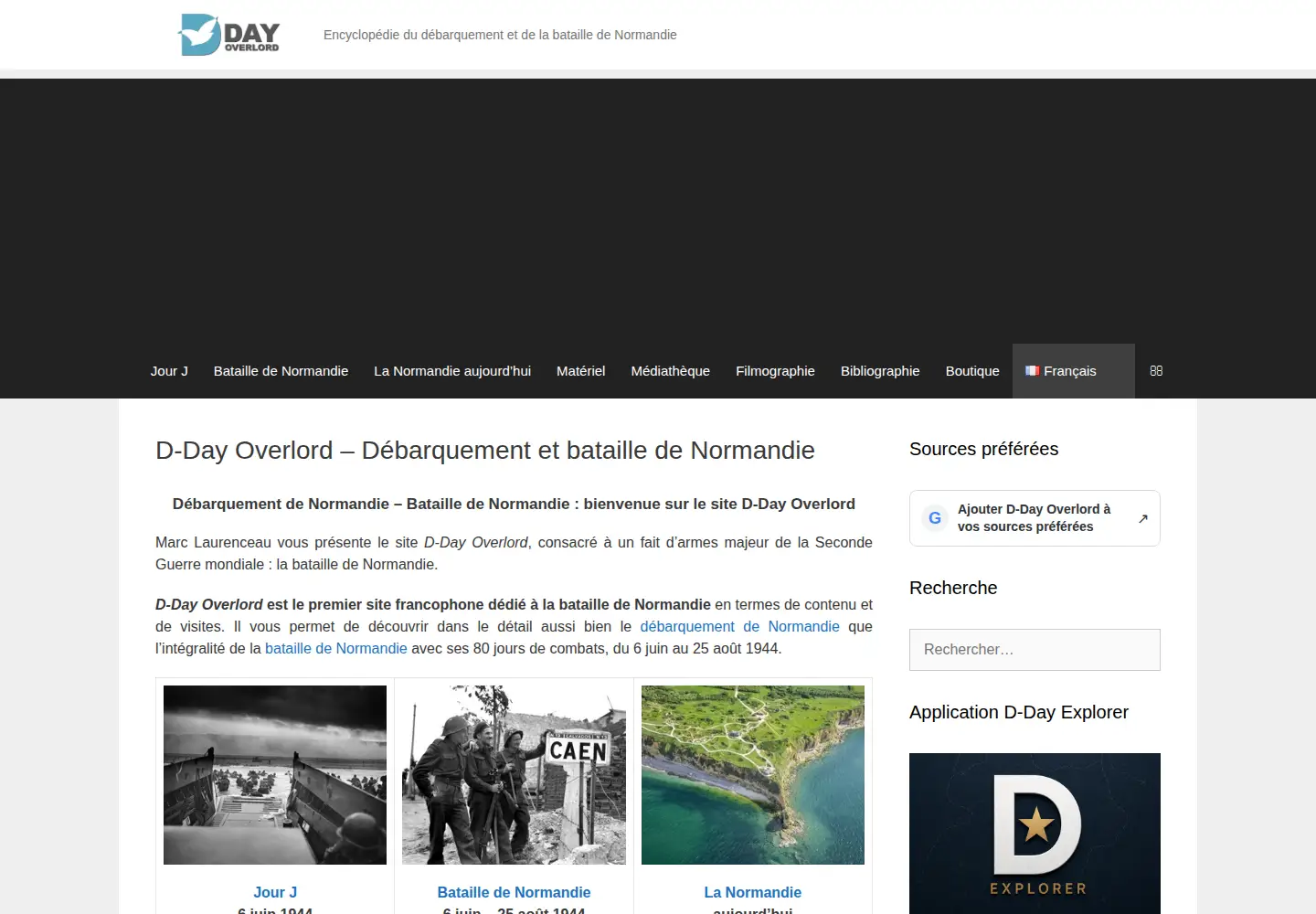 Screenshot of dday-overlord.com