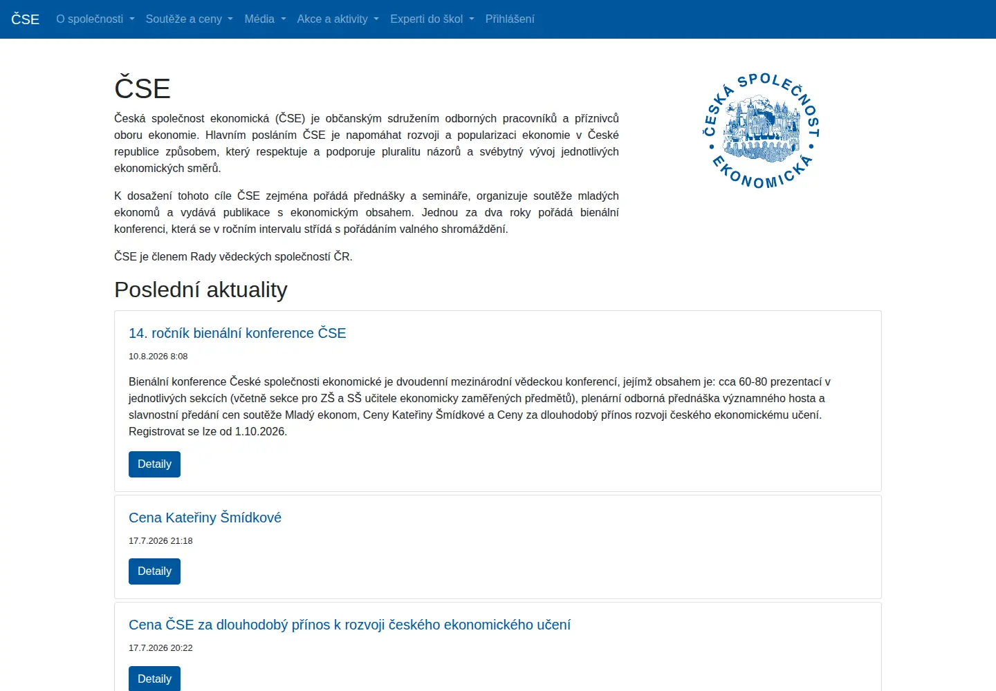 Screenshot of cse.cz