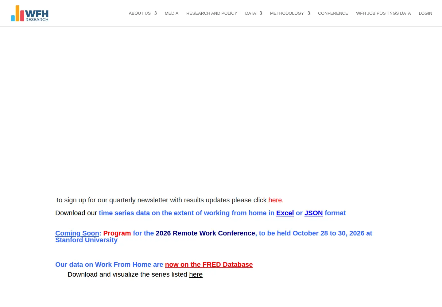 Screenshot of wfhresearch.com