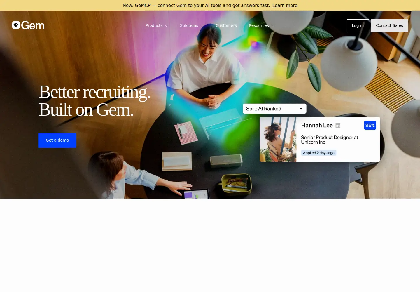 Screenshot of gem.com