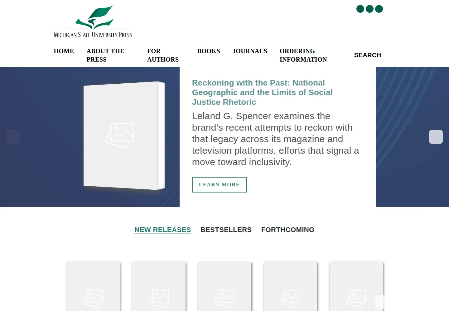 Screenshot of msupress.org