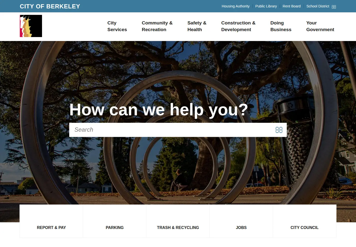 Screenshot of berkeleyca.gov