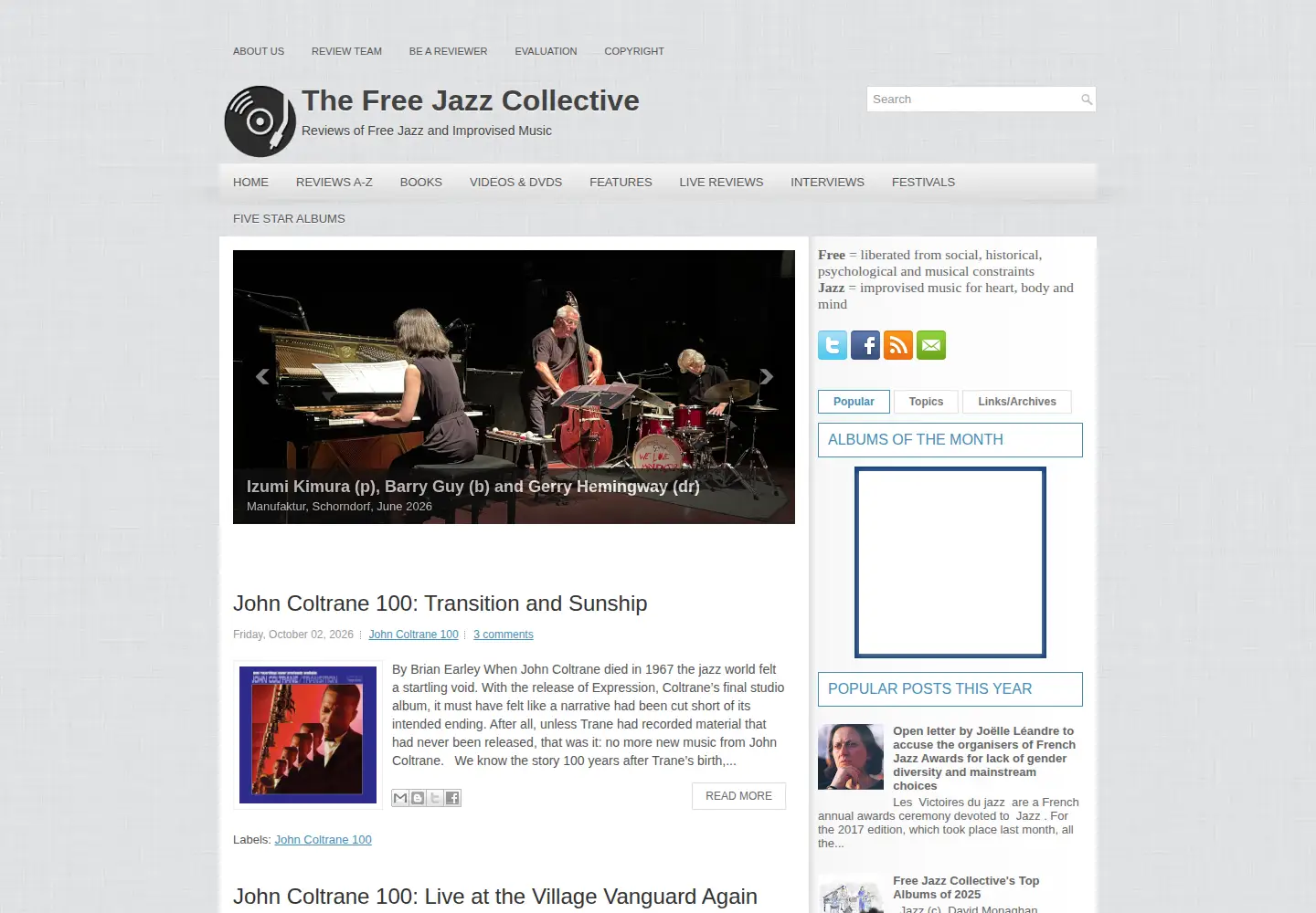 Screenshot of freejazzblog.org