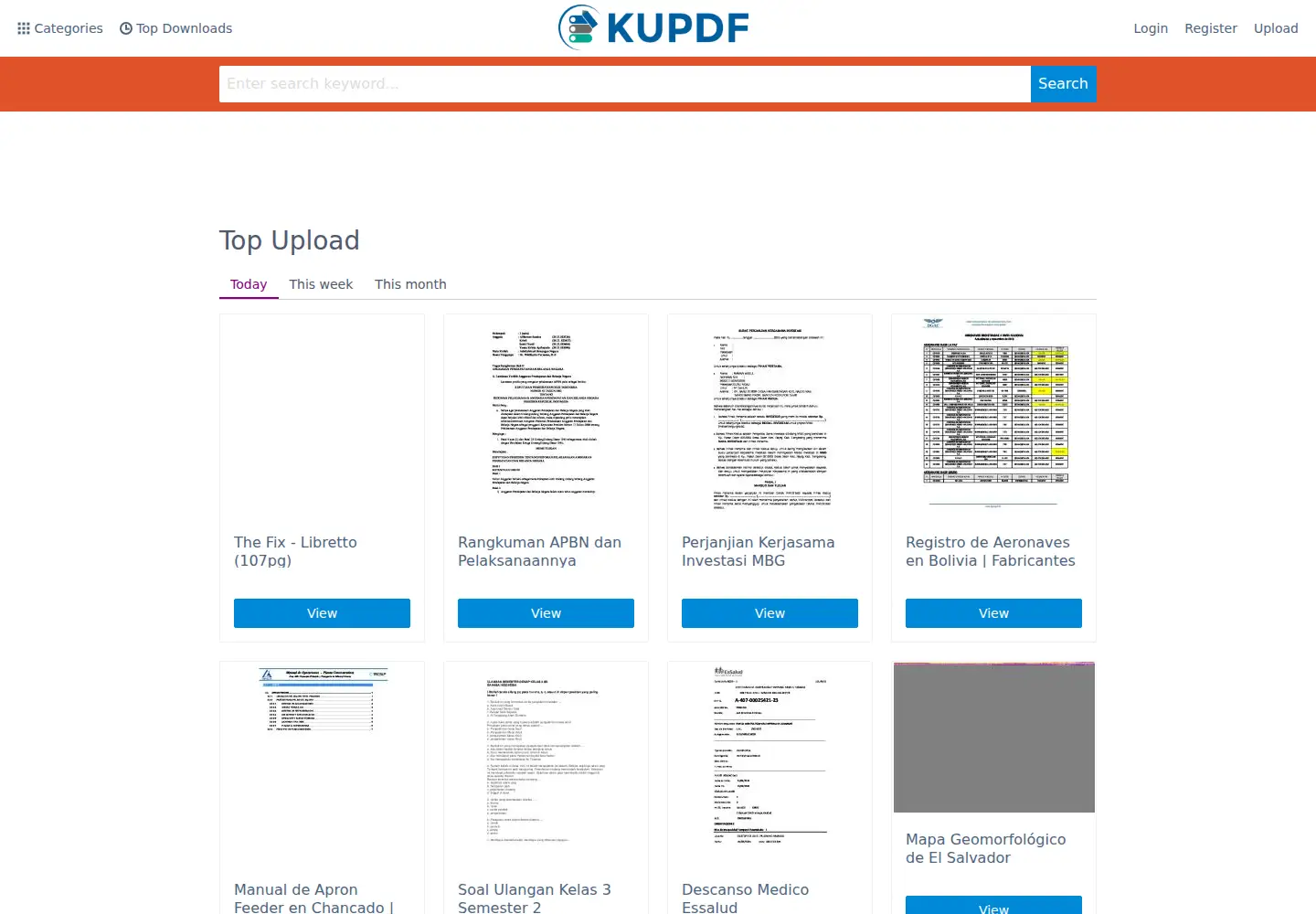 Screenshot of kupdf.net