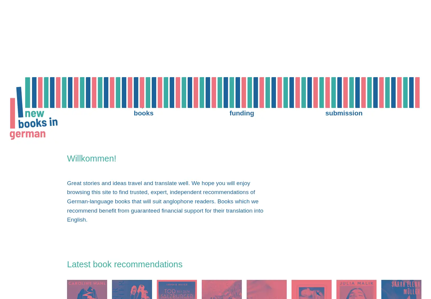 Screenshot of new-books-in-german.com