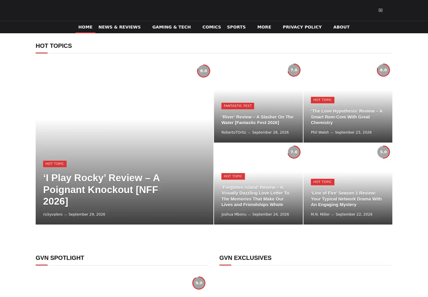 Screenshot of geekvibesnation.com