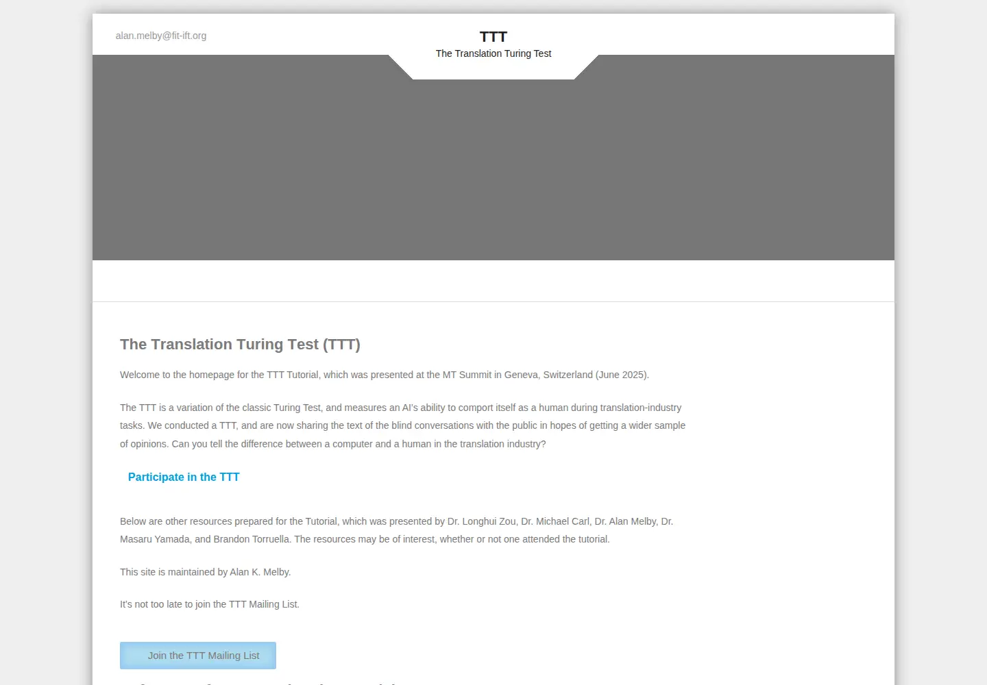 Screenshot of ttt.org