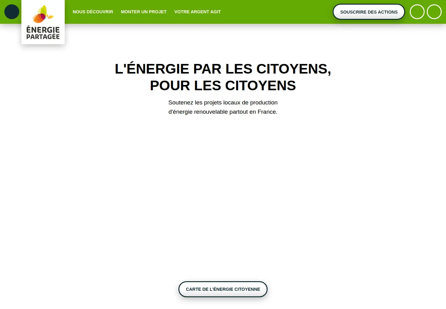 Screenshot of energie-partagee.org