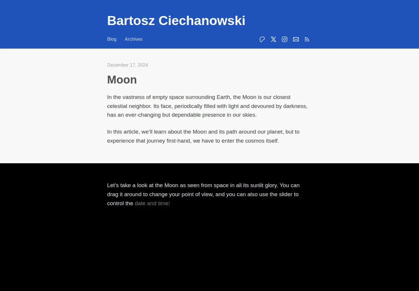 Screenshot of ciechanow.ski
