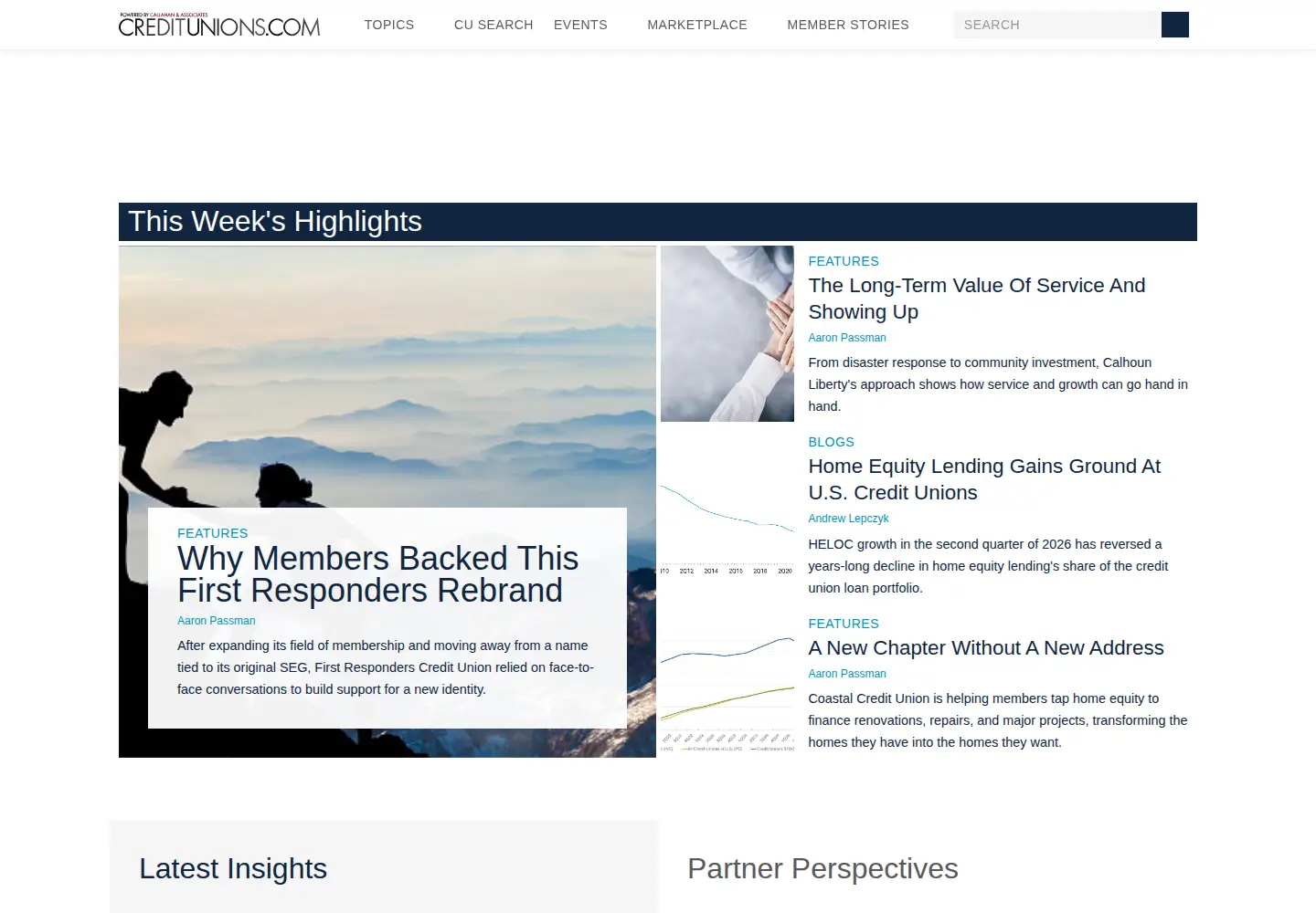 Screenshot of creditunions.com