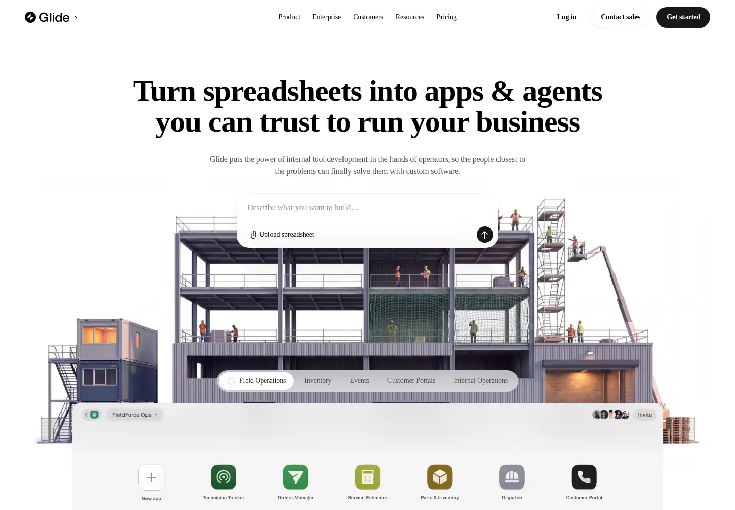 Screenshot of glide.page