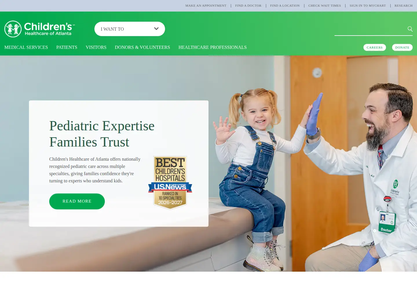 Screenshot of choa.org