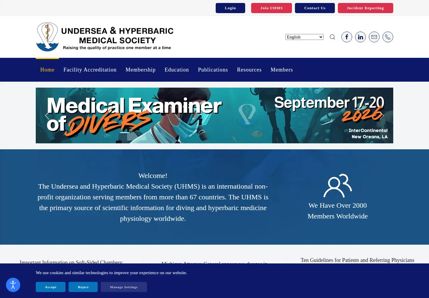 Screenshot of uhms.org
