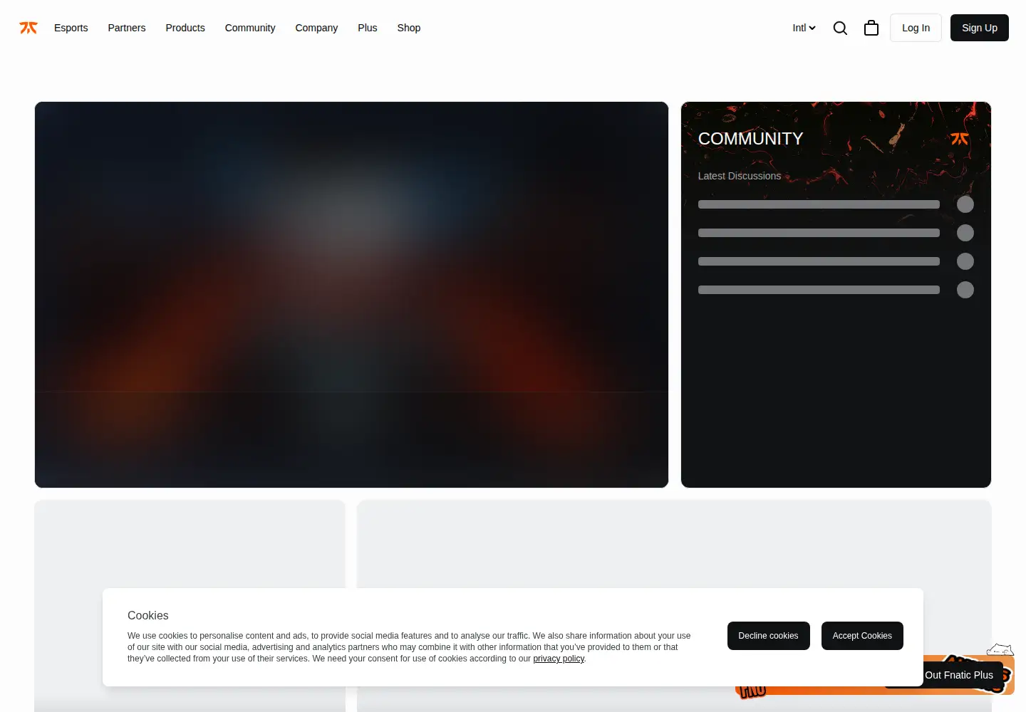 Screenshot of fnatic.com