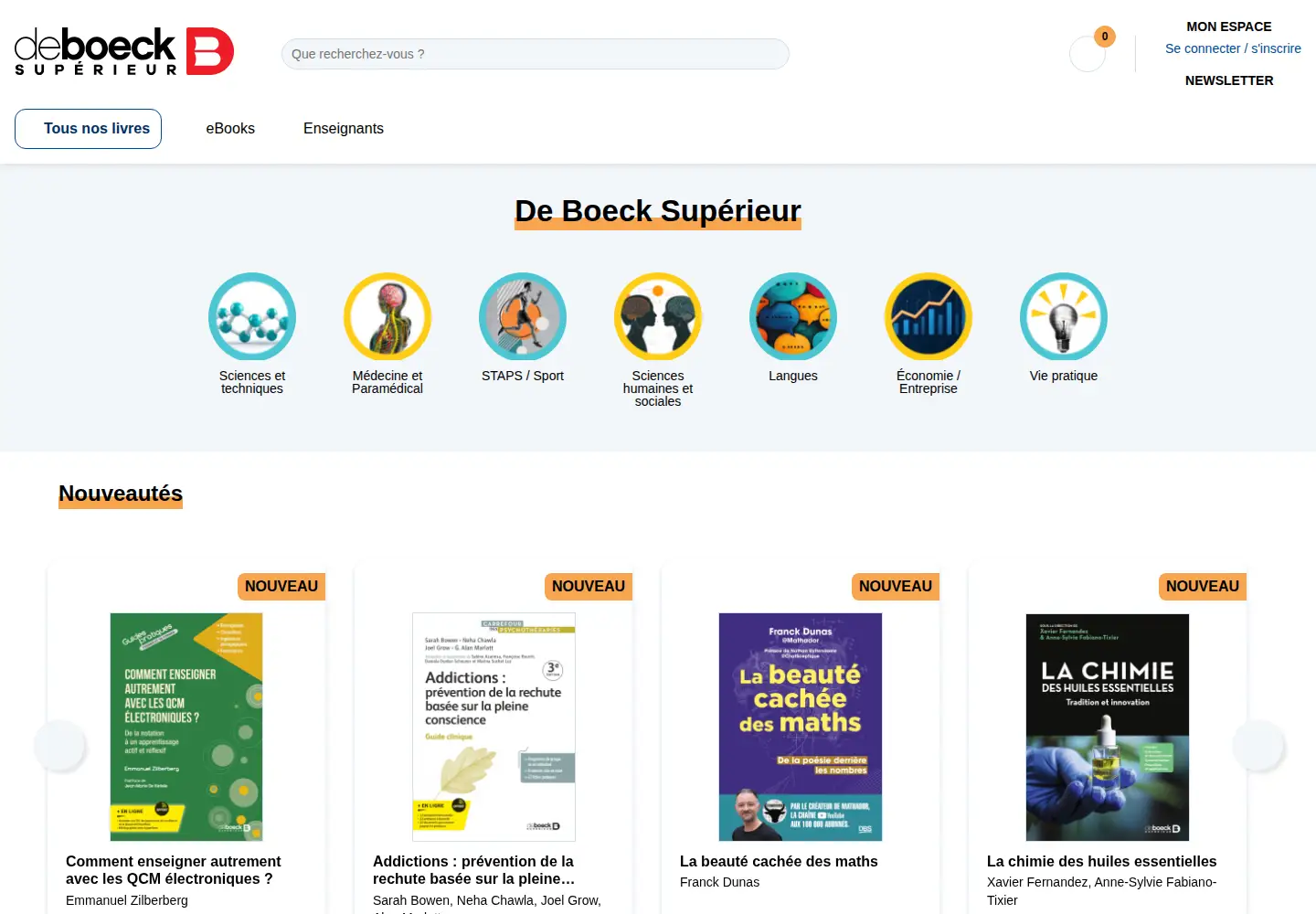 Screenshot of deboecksuperieur.com
