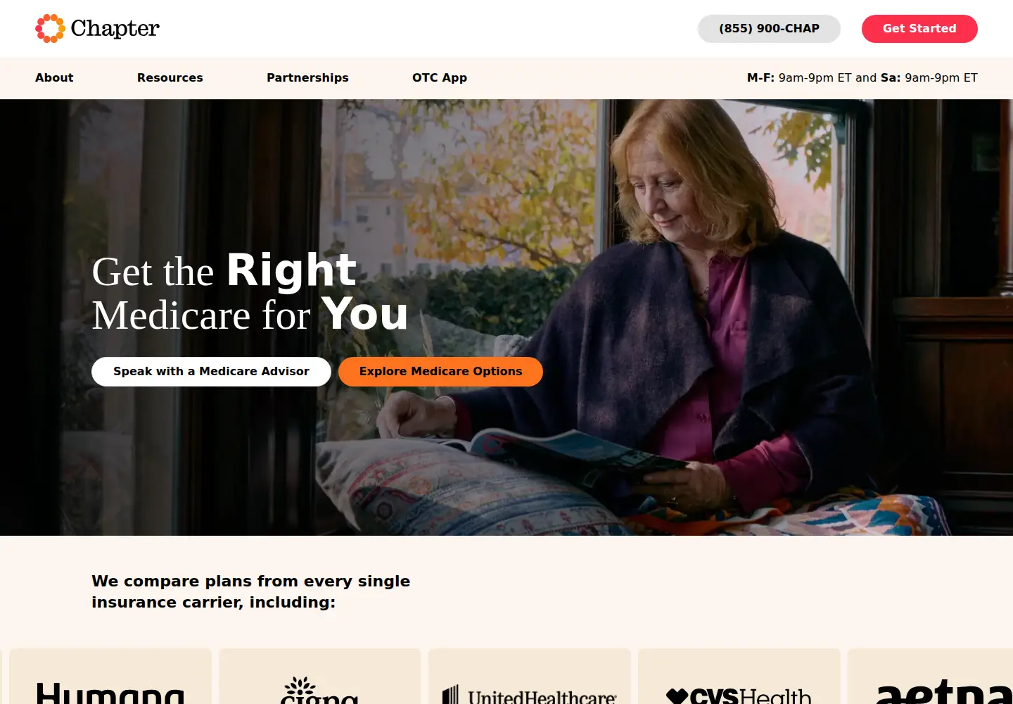 Screenshot of chapter.org