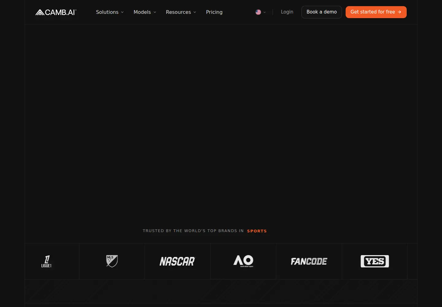 Screenshot of camb.ai