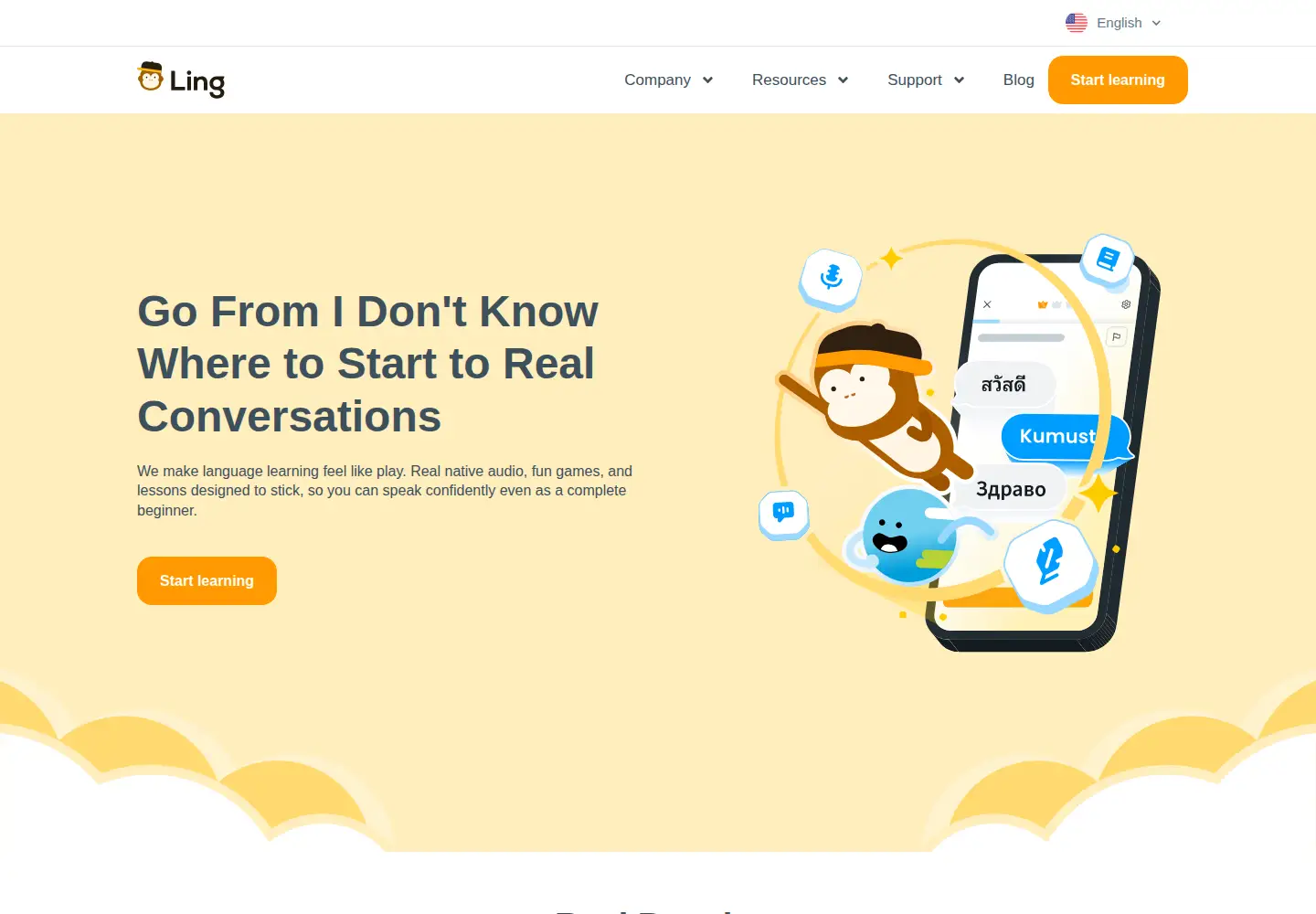 Screenshot of ling-app.com