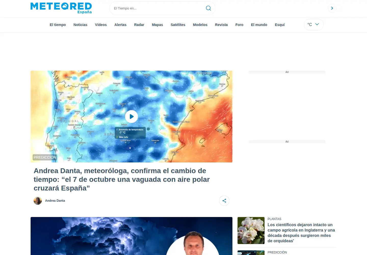 Screenshot of tiempo.com