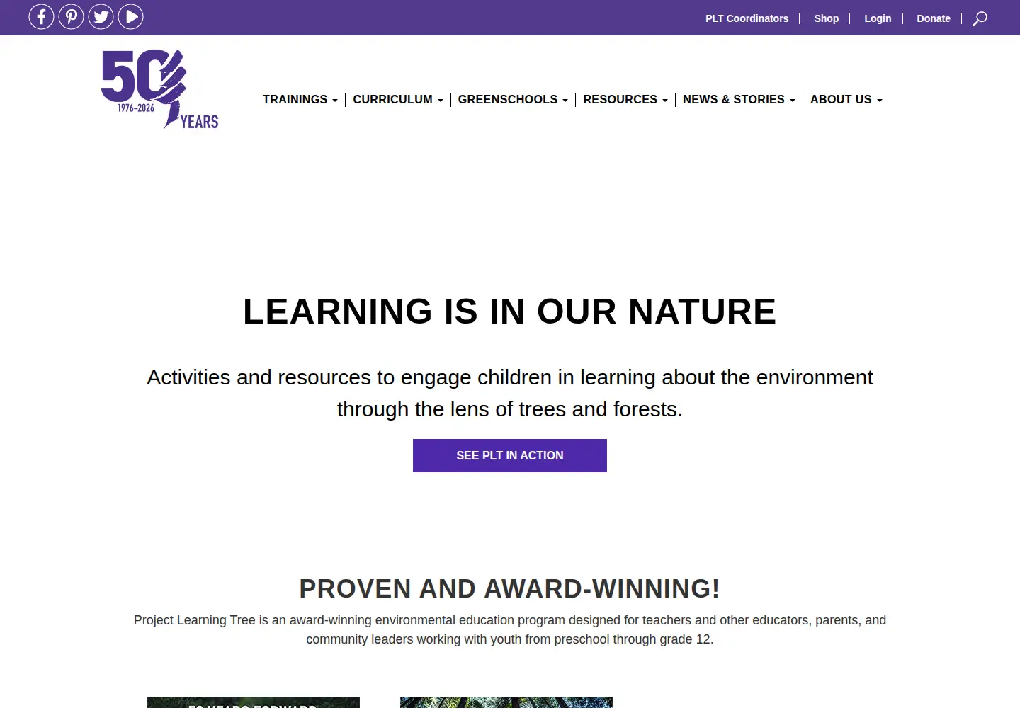 Screenshot of plt.org