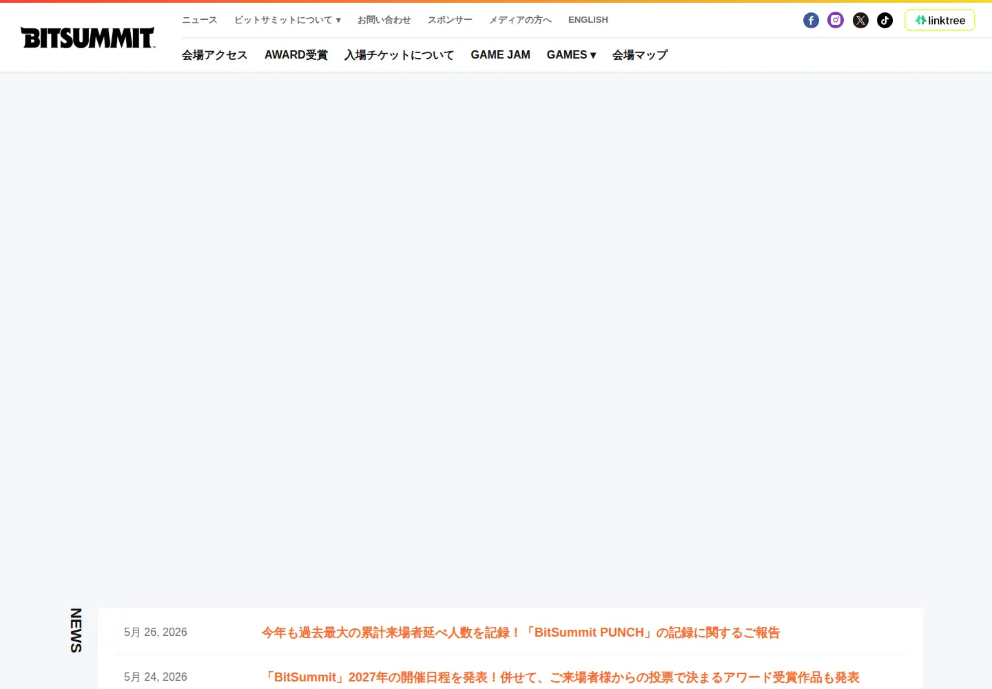 Screenshot of bitsummit.org