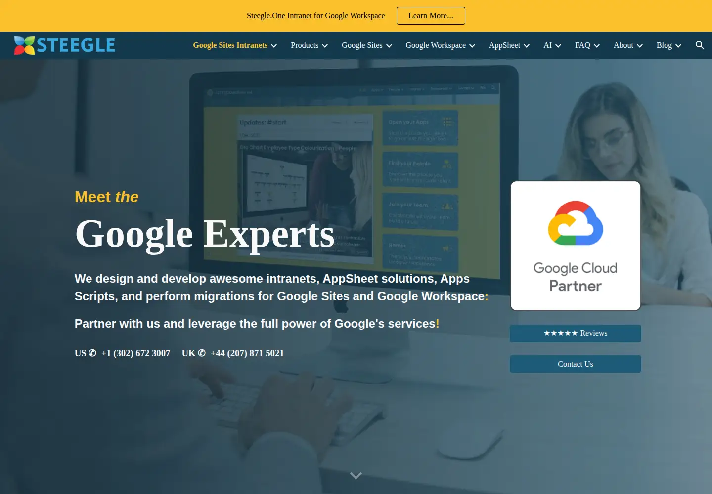 Screenshot of steegle.com