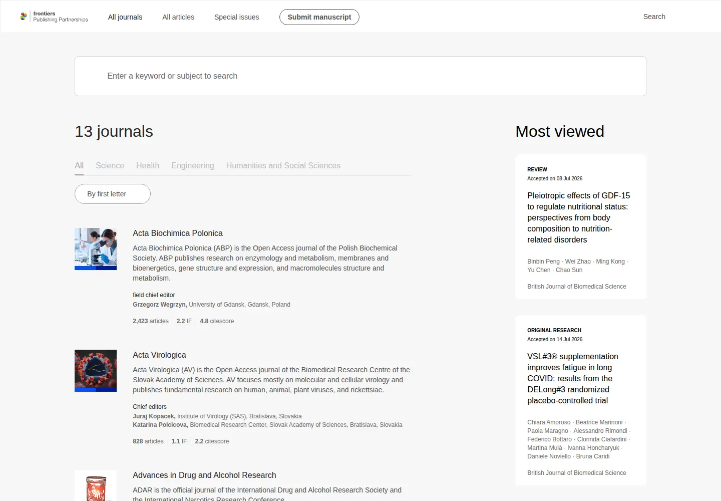 Screenshot of frontierspartnerships.org
