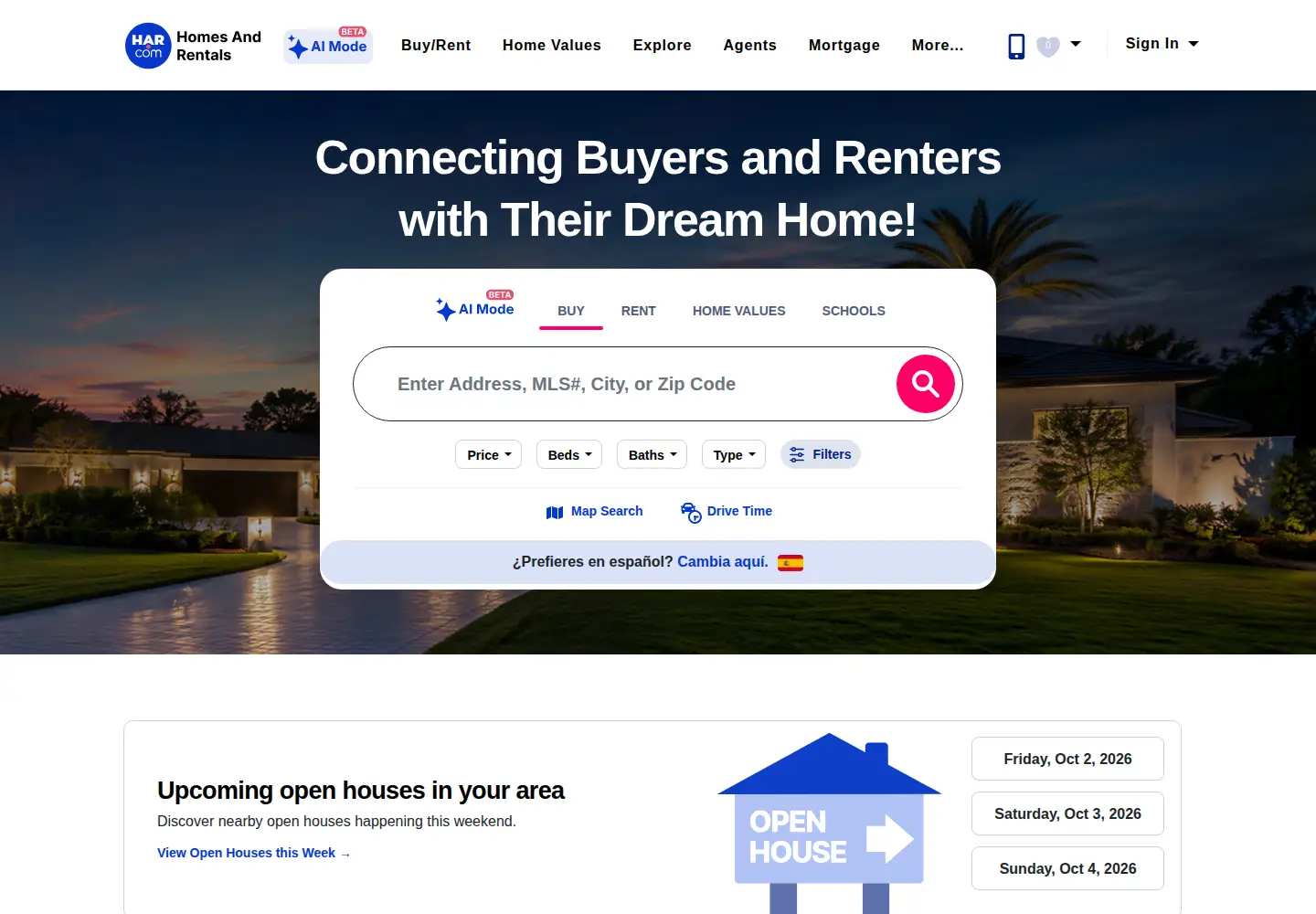 Screenshot of har.com