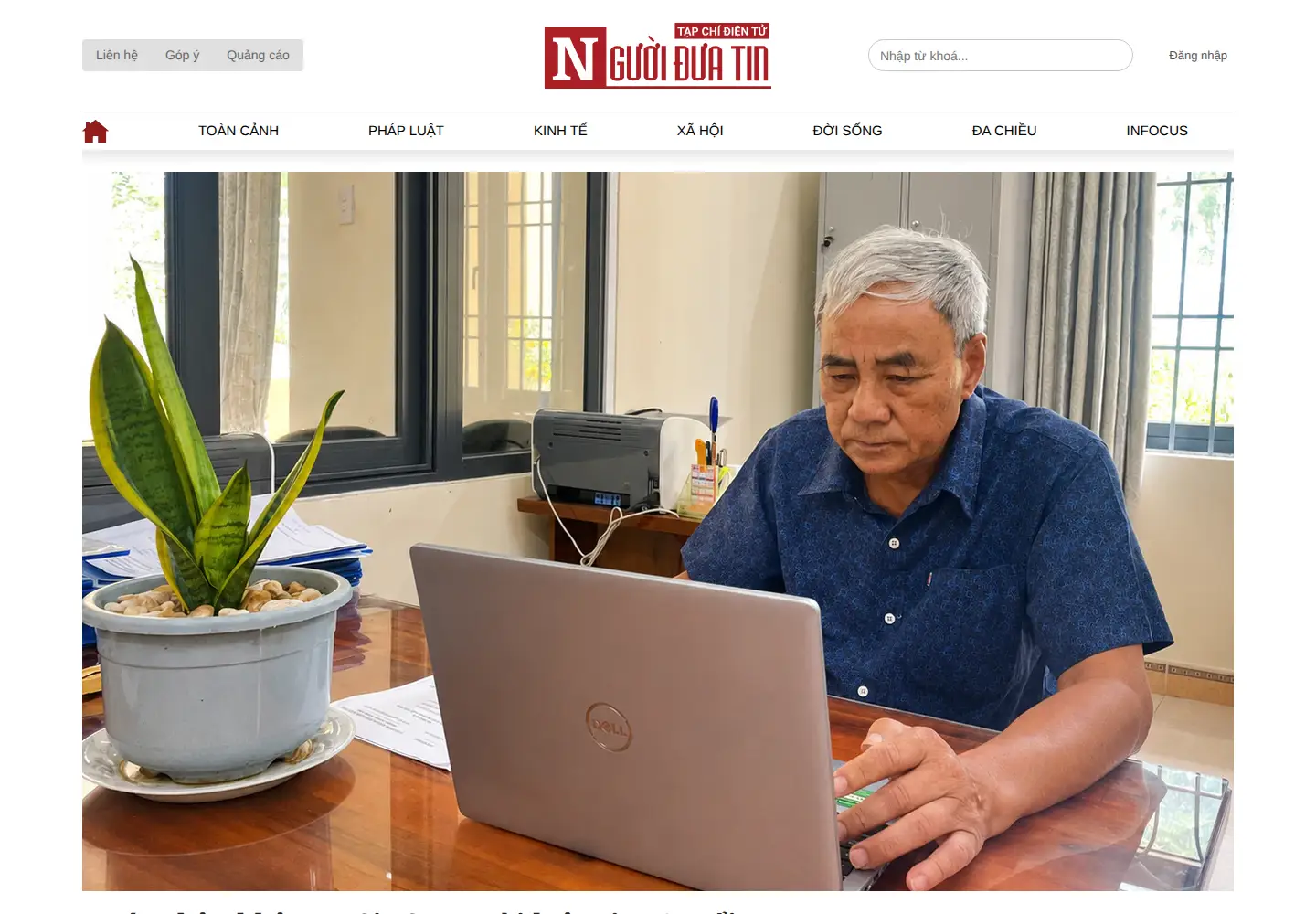 Screenshot of nguoiduatin.vn