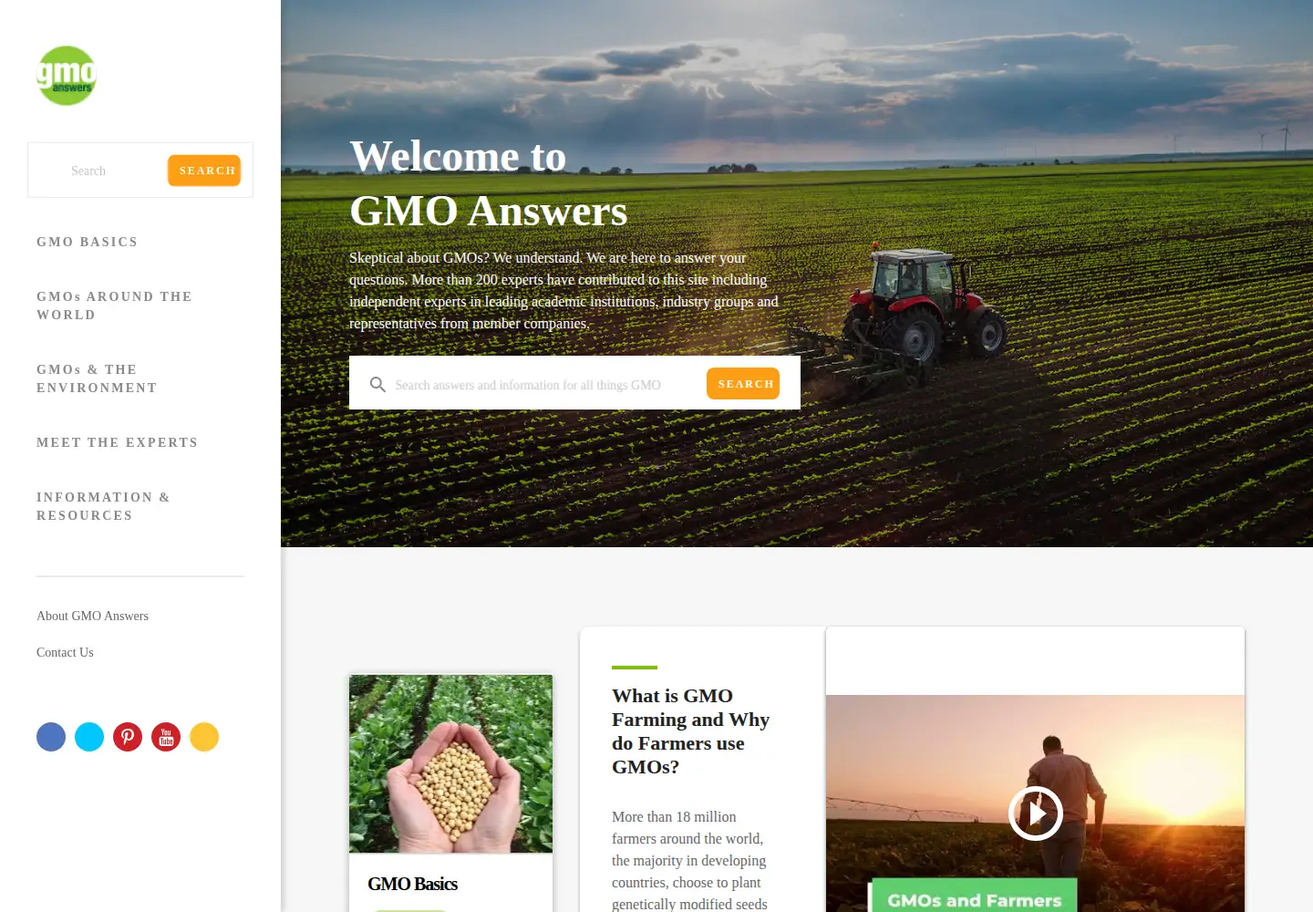 Screenshot of gmoanswers.com