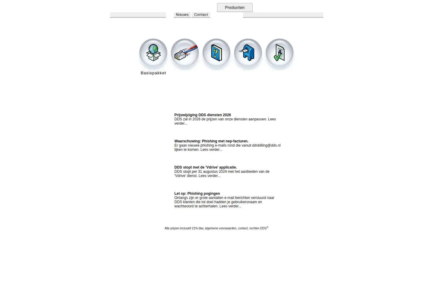 Screenshot of dds.nl