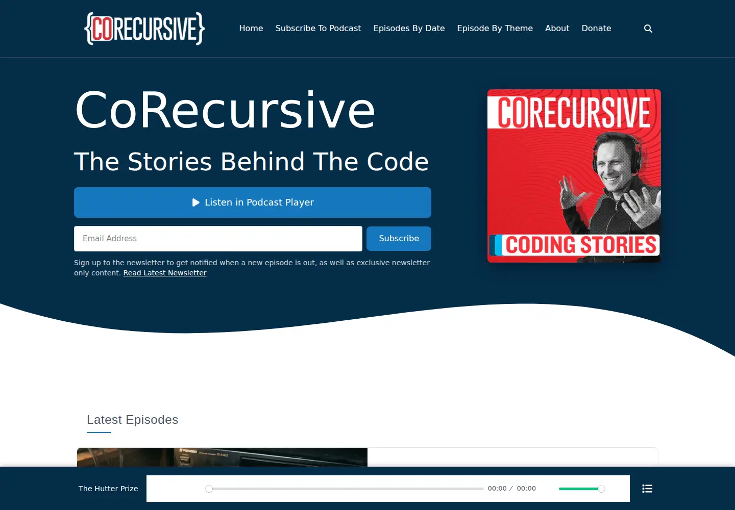 Screenshot of corecursive.com