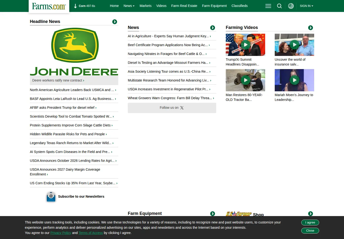 Screenshot of farms.com