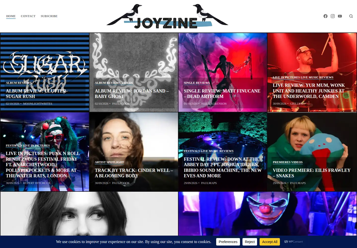 Screenshot of joyzine.org