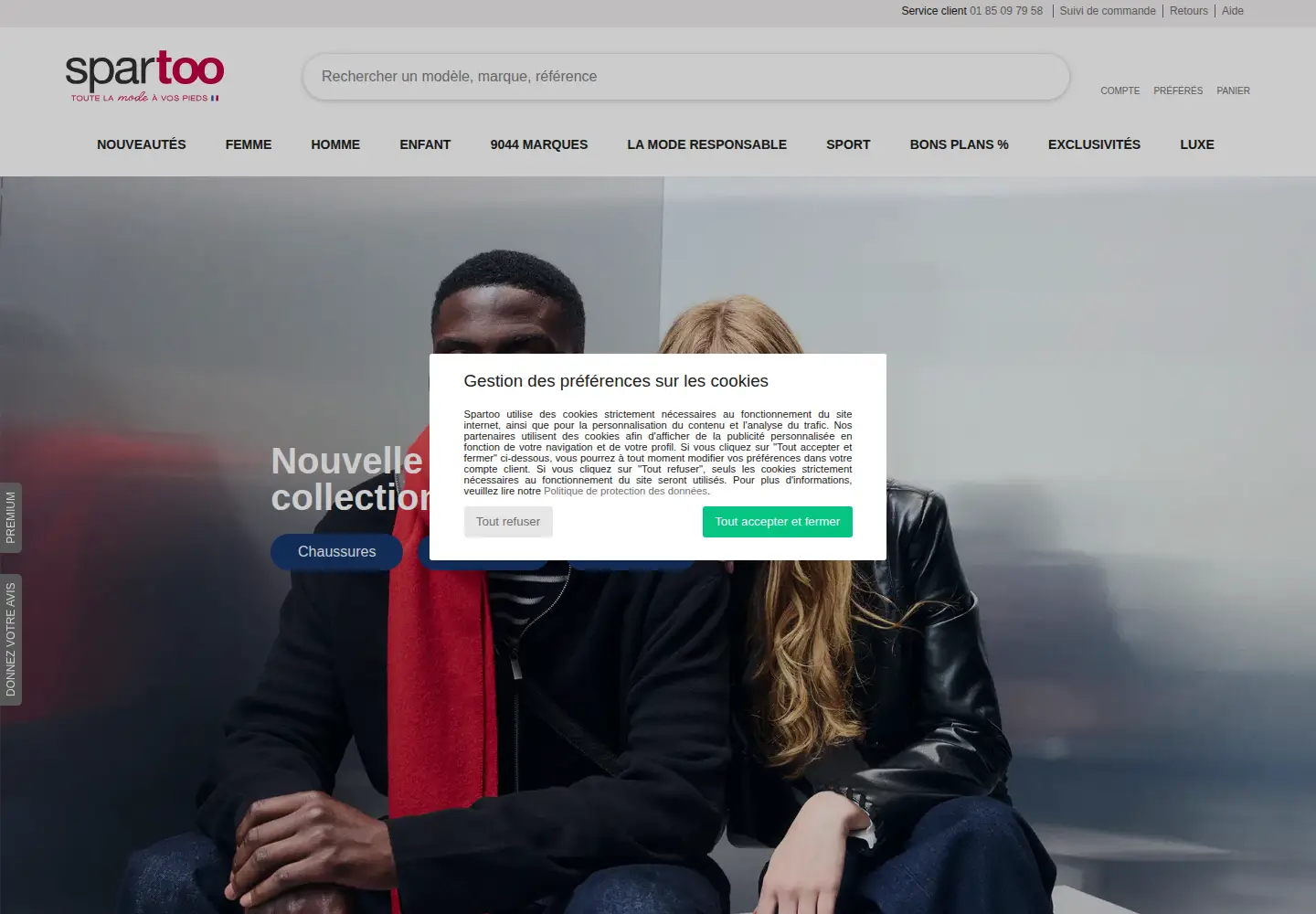 Screenshot of spartoo.com