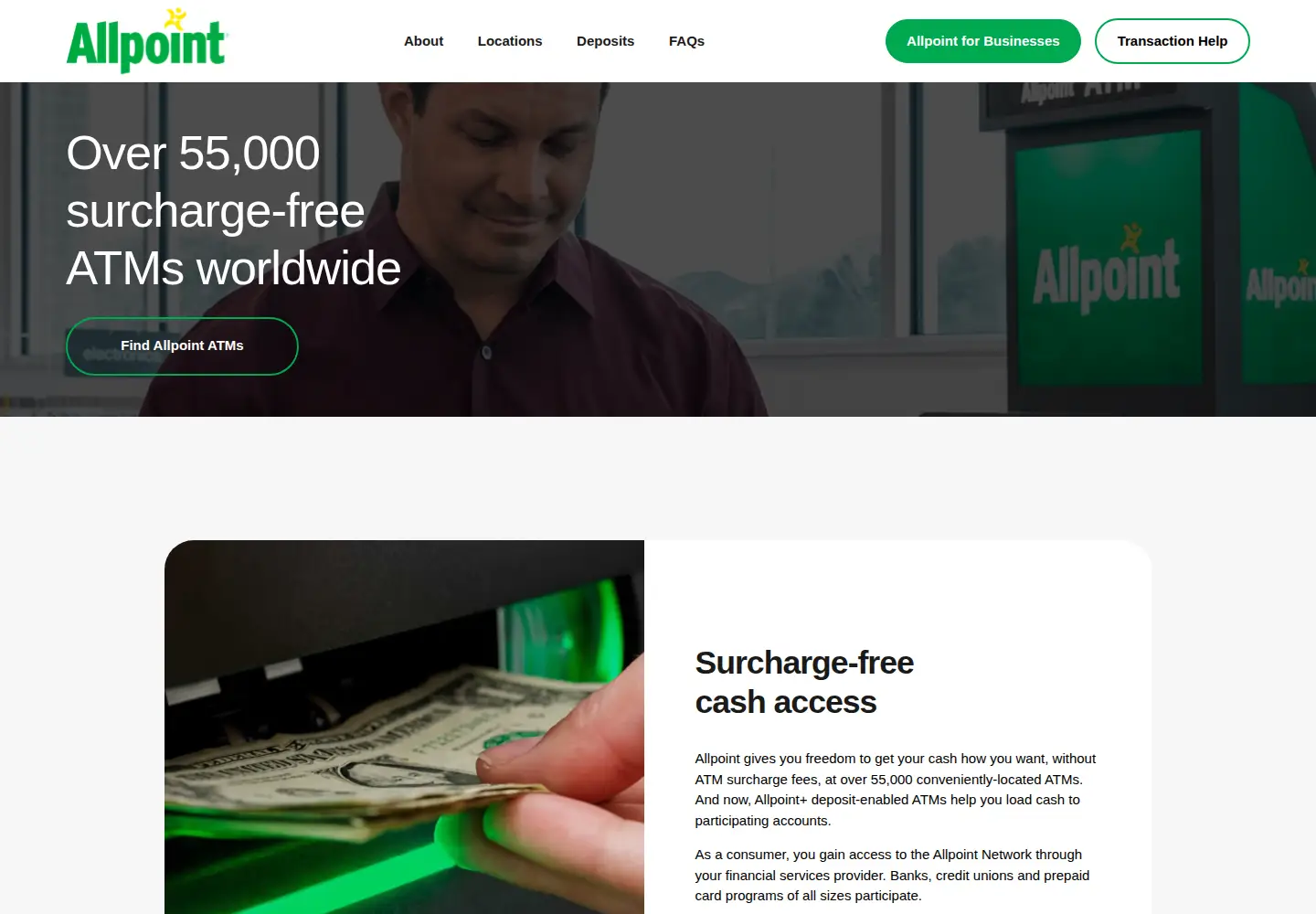 Screenshot of allpointnetwork.com