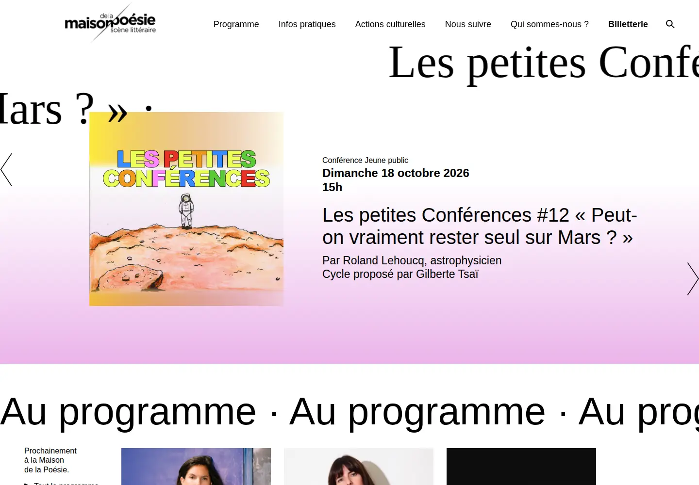 Screenshot of maisondelapoesieparis.com