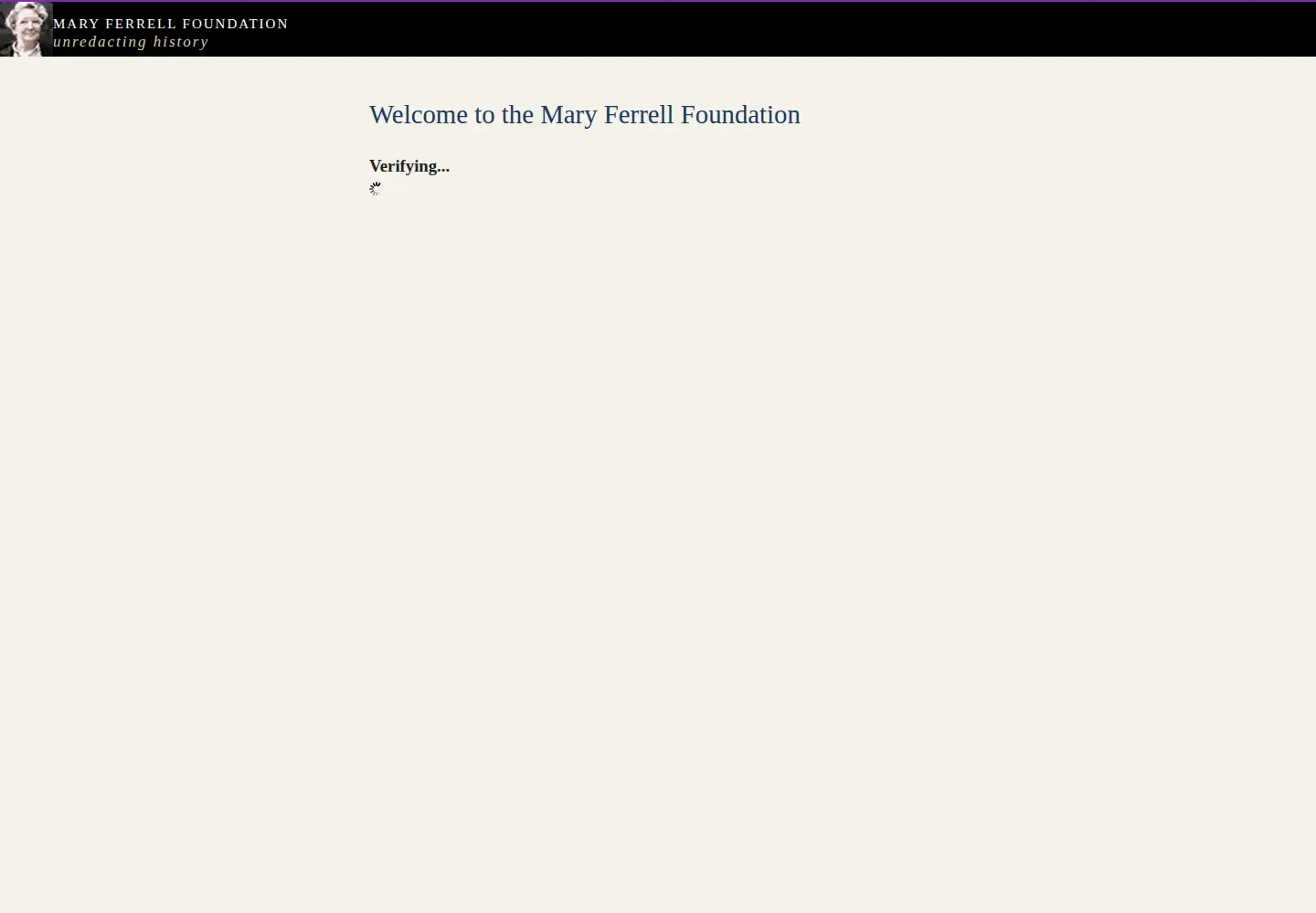 Screenshot of maryferrell.org