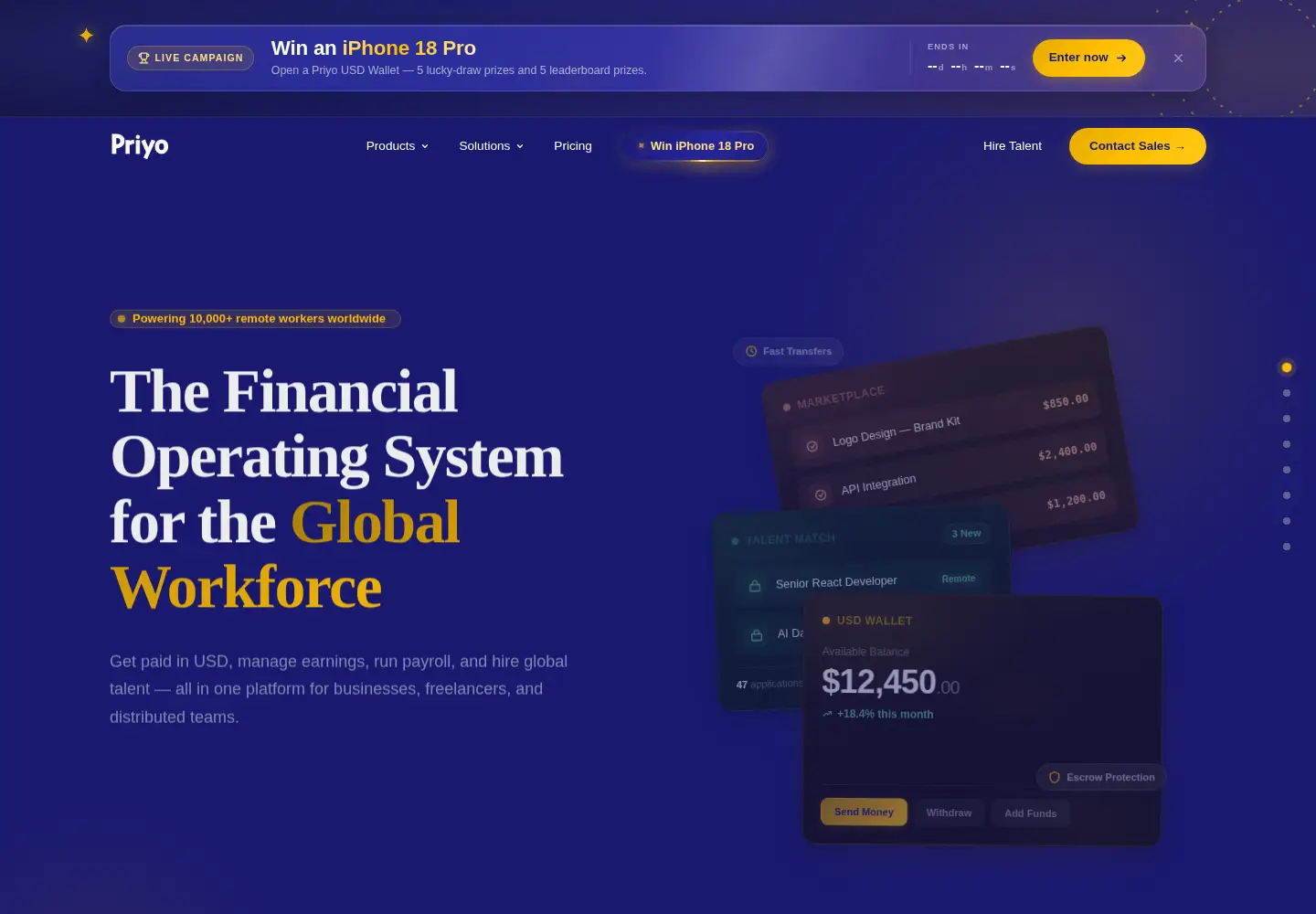 Screenshot of priyo.com