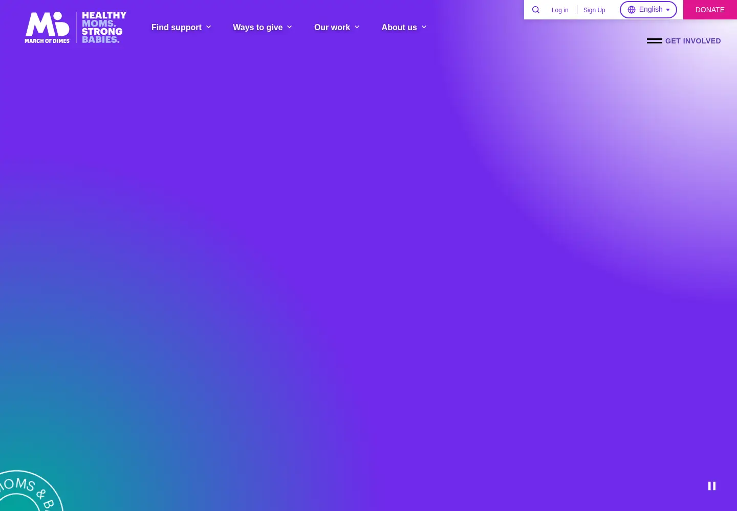 Screenshot of marchofdimes.com