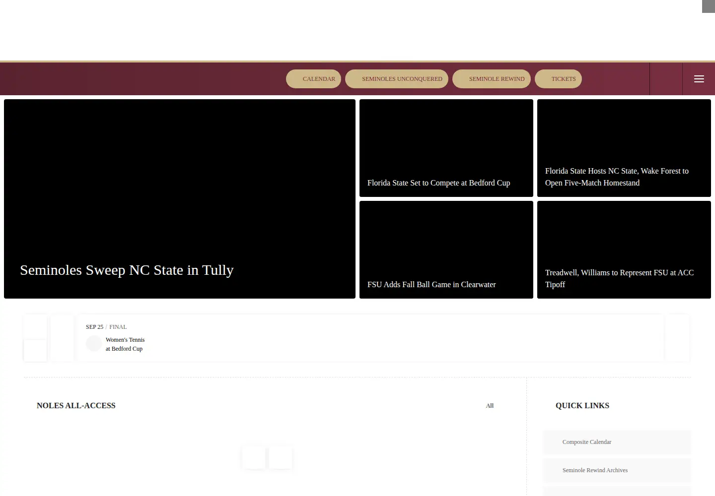 Screenshot of seminoles.com