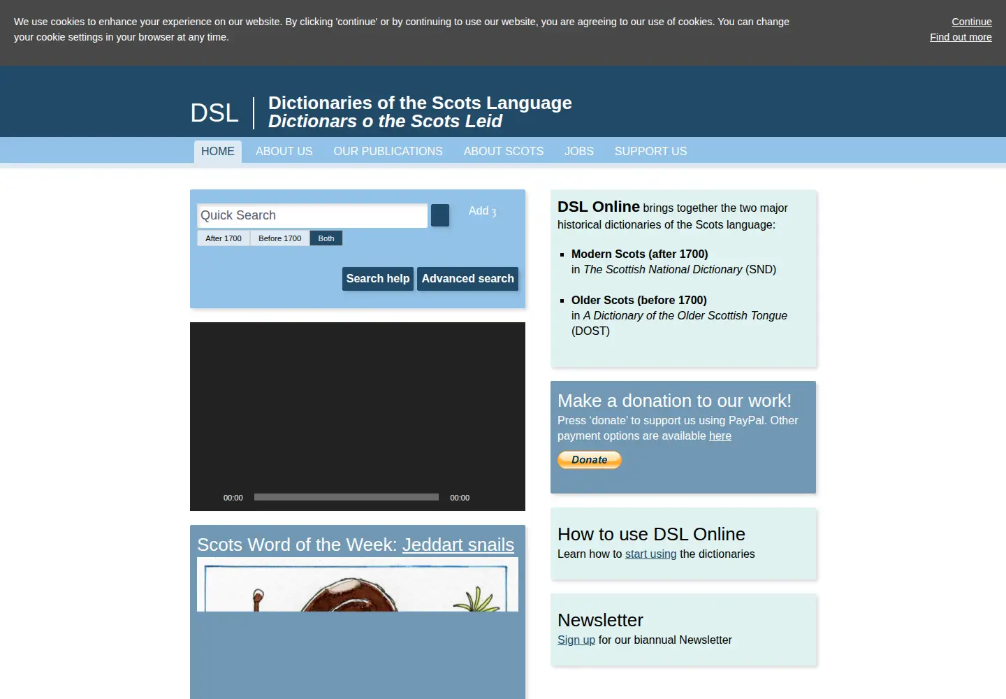 Screenshot of dsl.ac.uk