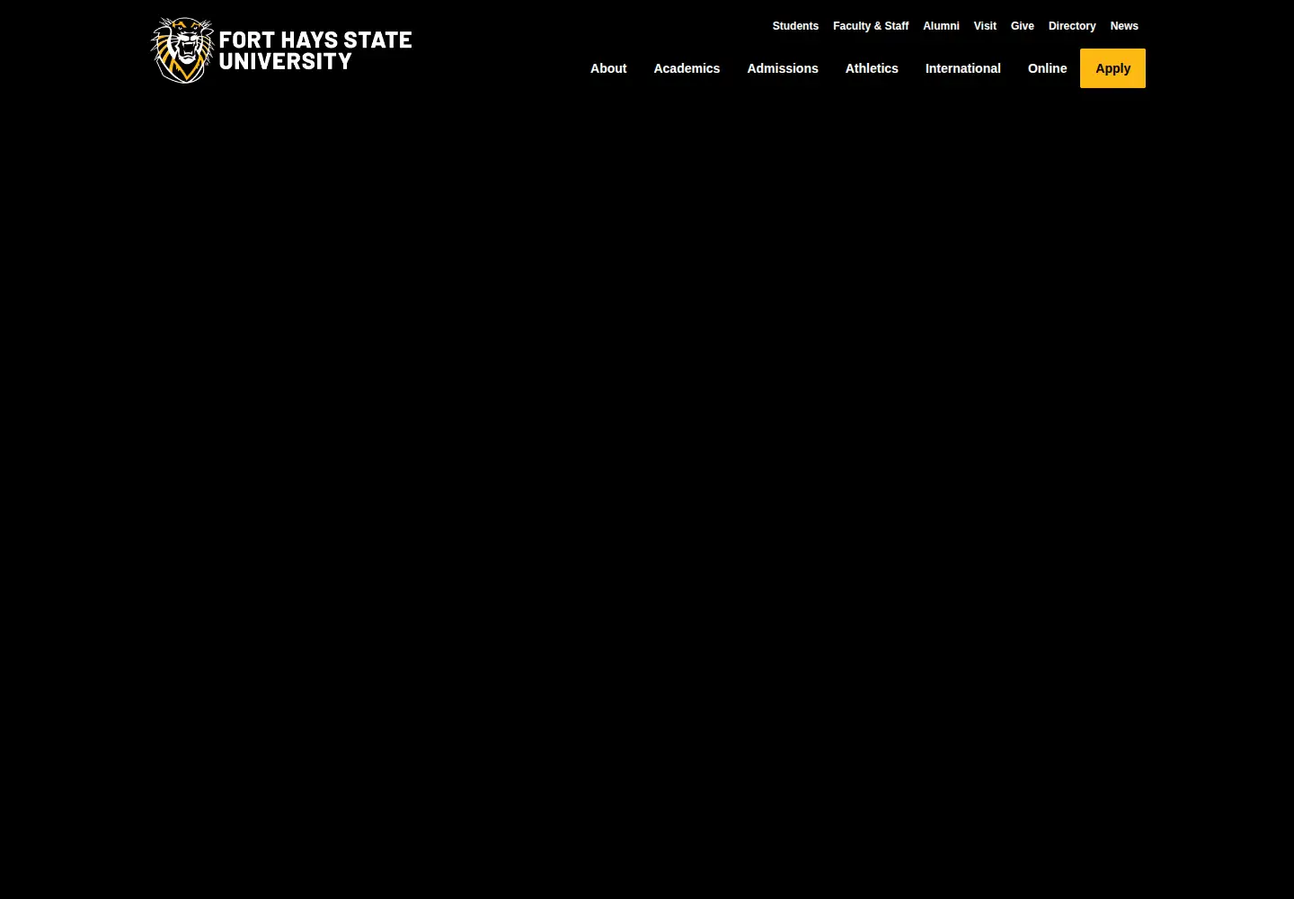 Screenshot of fhsu.edu