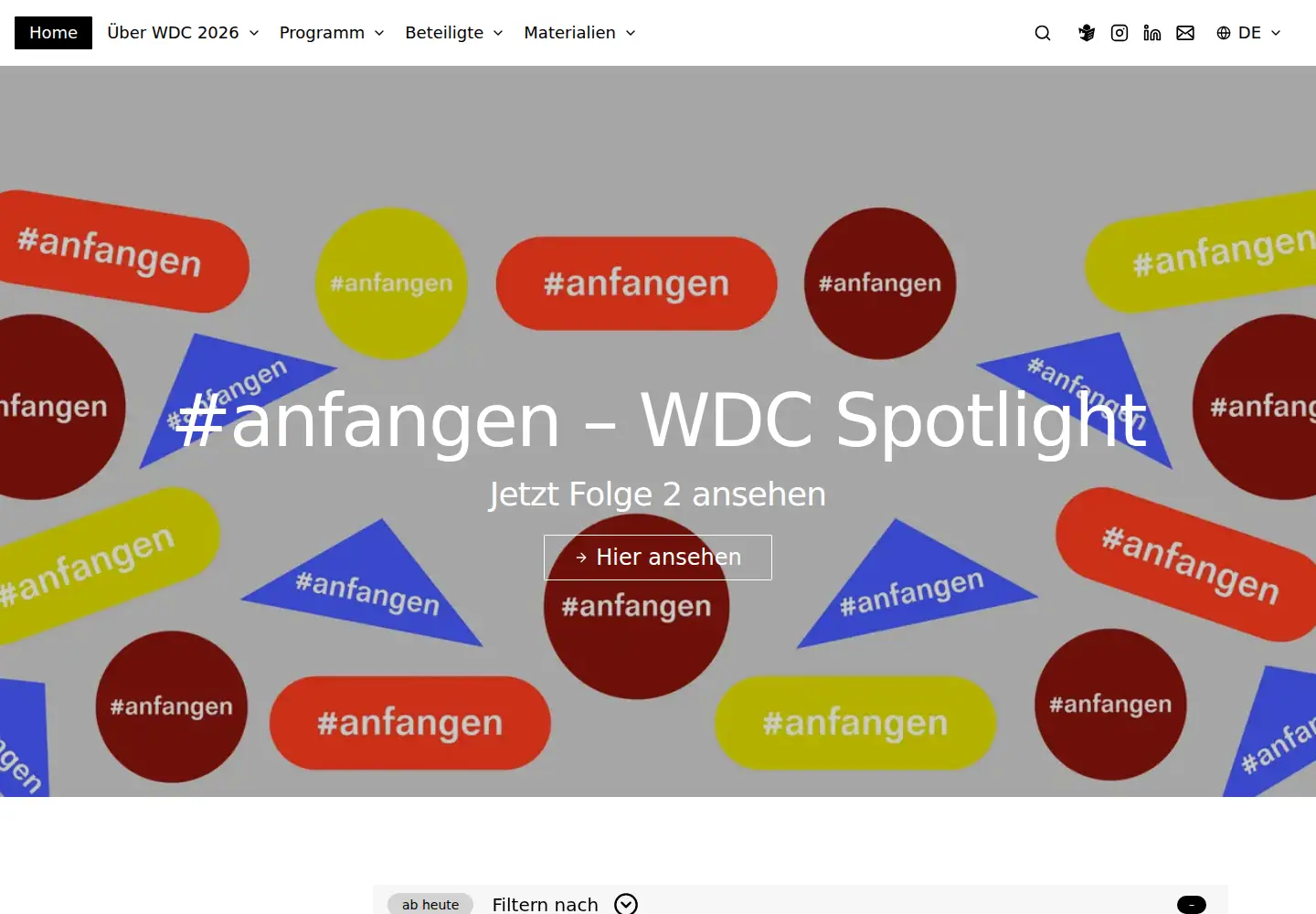 Screenshot of wdc2026.org