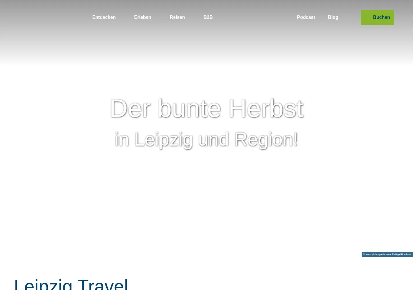 Screenshot of leipzig.travel