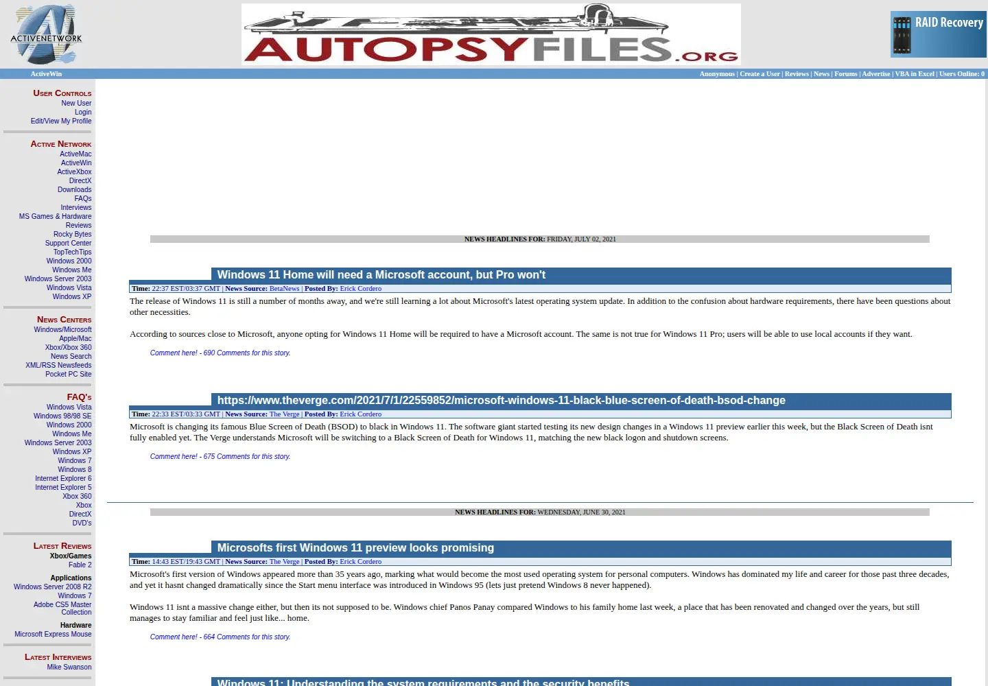 Screenshot of activewin.com