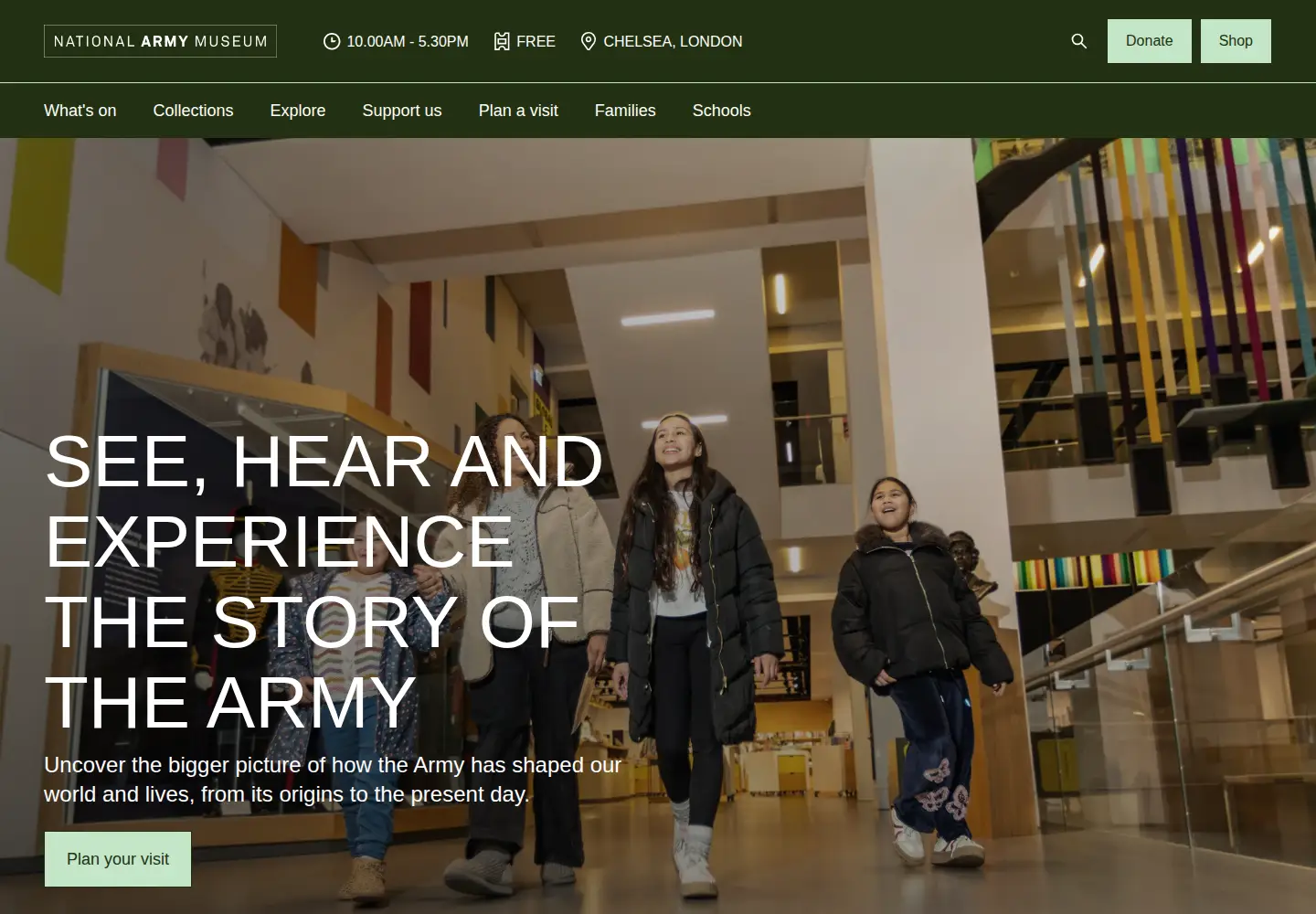 Screenshot of nam.ac.uk