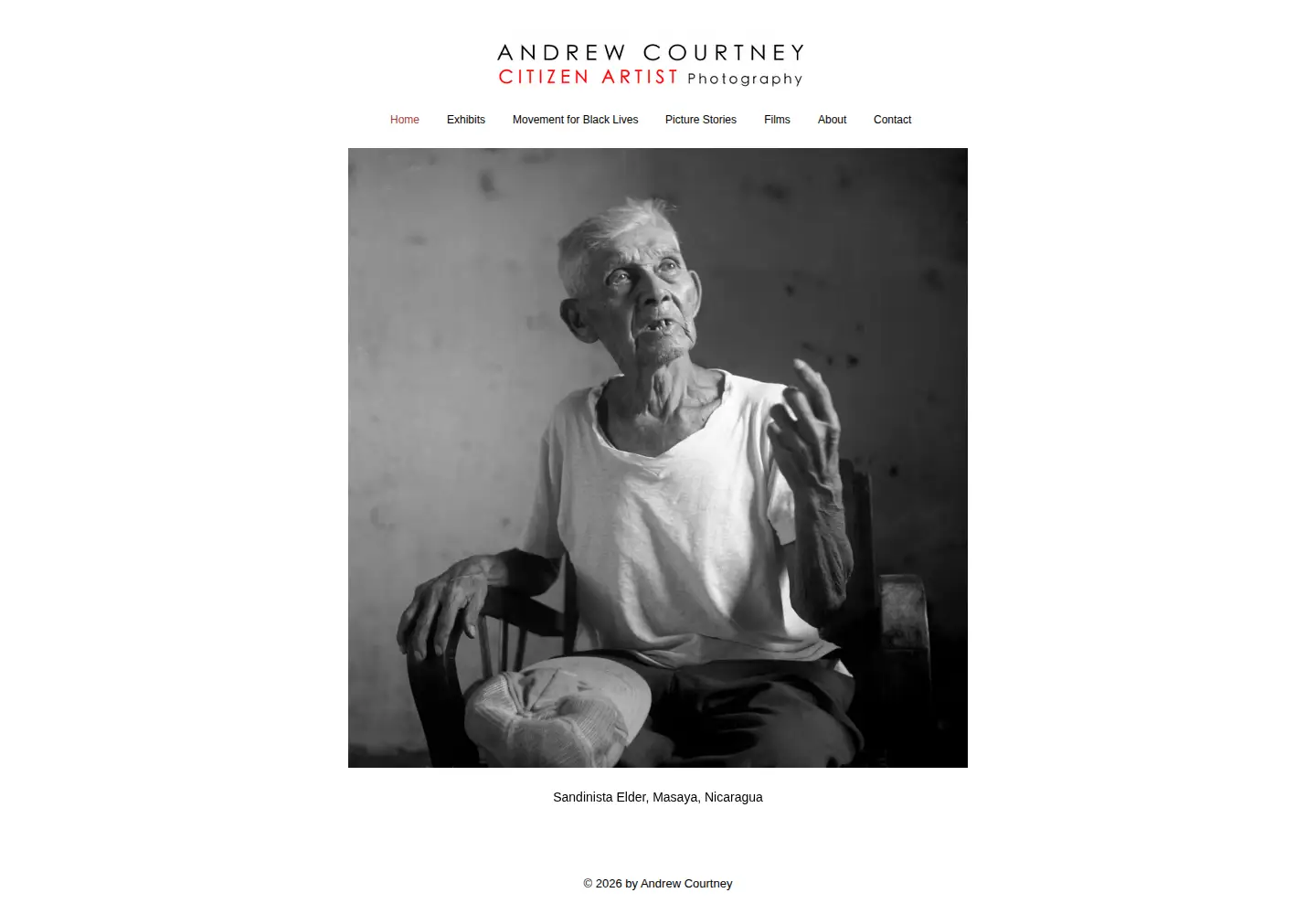 Screenshot of andrewcourtneyphotography.com