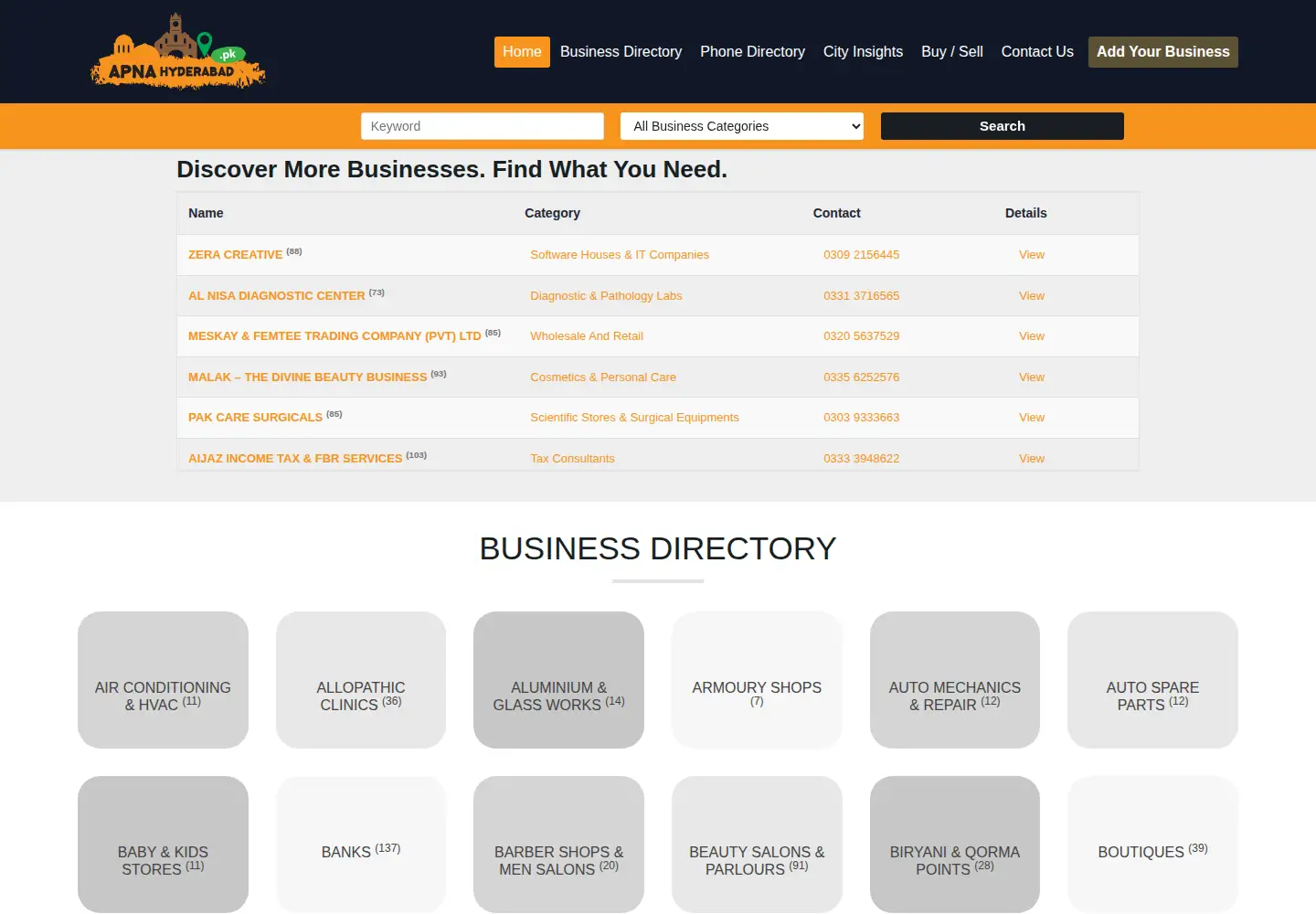 Screenshot of apnahyderabad.com
