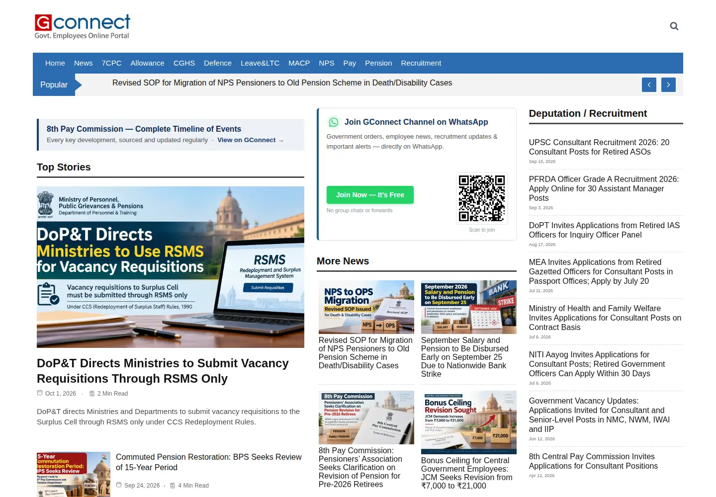 Screenshot of gconnect.in
